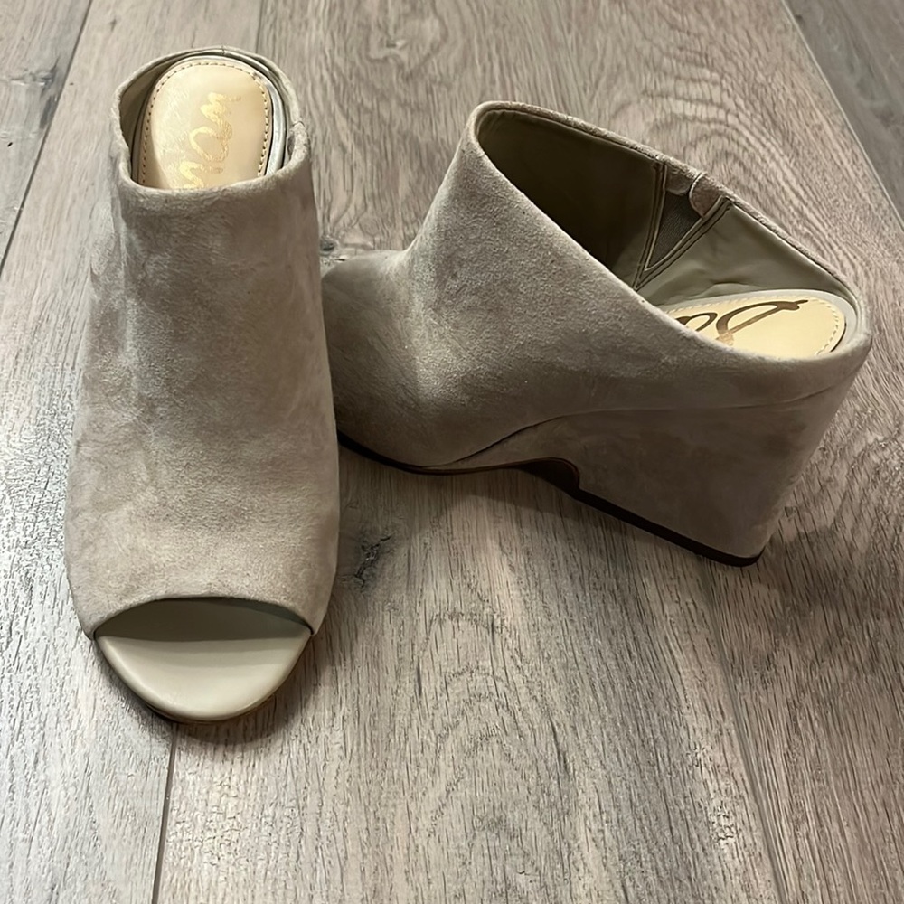 Sam Edelman Beige wedge heels shoes, 6.5M